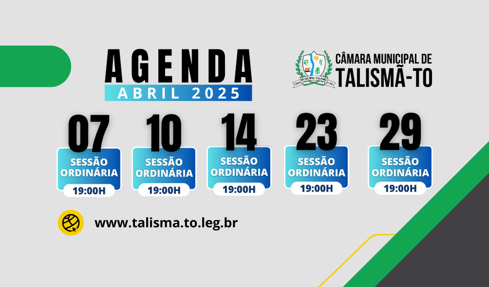 Sessões Ordinárias de Abril/2025