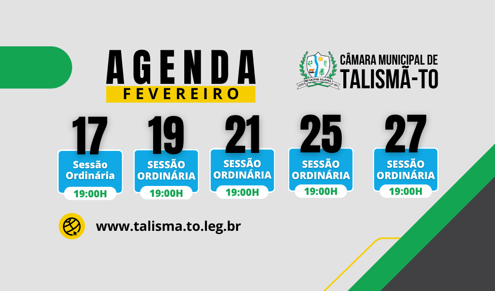 Sessões Ordinárias de Fevereiro/2025